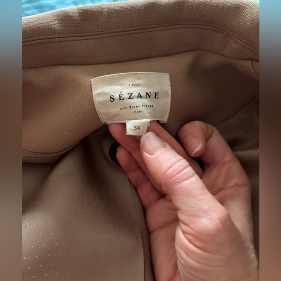 GUC Sézane Camel Michele Blazer, Size 34 / 2 - Picture 8 of 14
